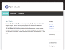 Tablet Screenshot of nextrade.com